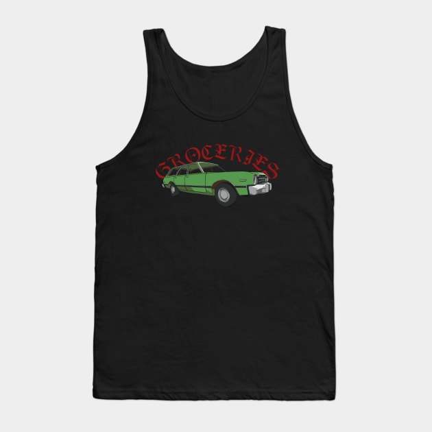 Groceries - Gangster Station Wagon Tank Top by RyanJGillDesigns